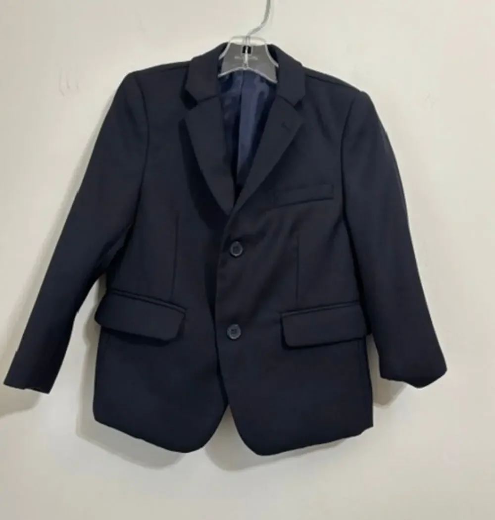 Bocaccio Uomo Boy’s Blazer Sport Coat Navy Blue Size 6 Single Breasted Jacket